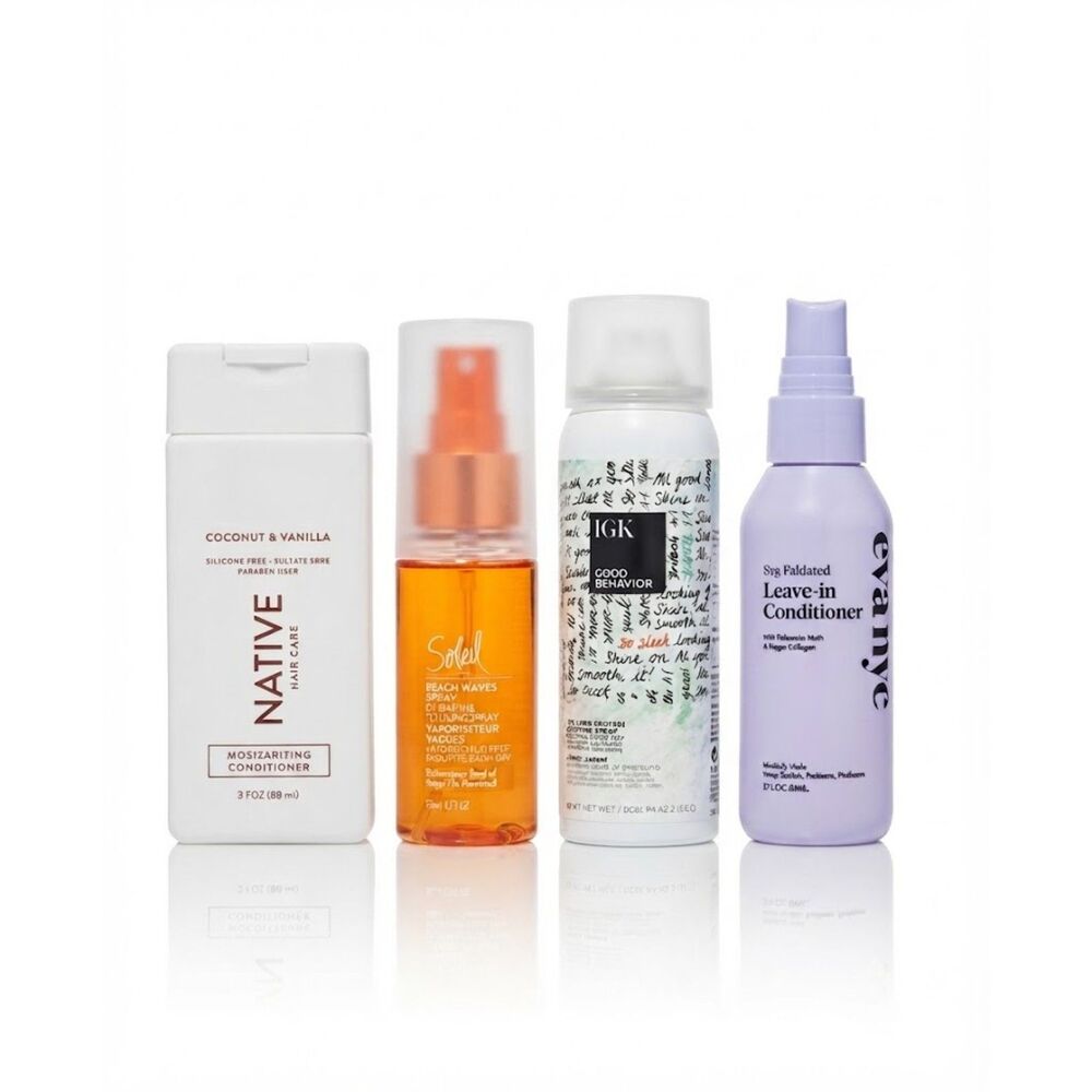 Travel Hair Care Bundle: Smooth, Hydrated & Beach-Ready!